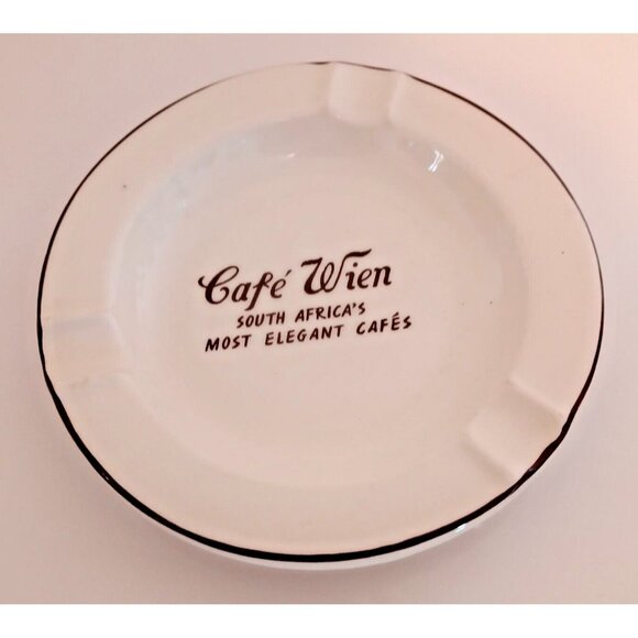 Cafe Wien South Africa Ashtray Continental China Vitreus Cigar Cigarret Vintage - Picture 1 of 11